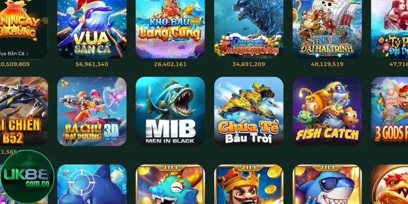 Bắn cá sôi động tại UK88