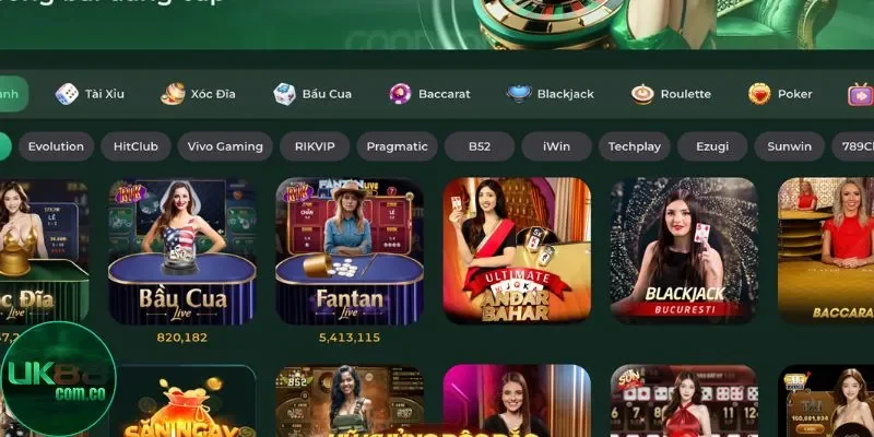 Các loại cược trong Roulette tại UK88