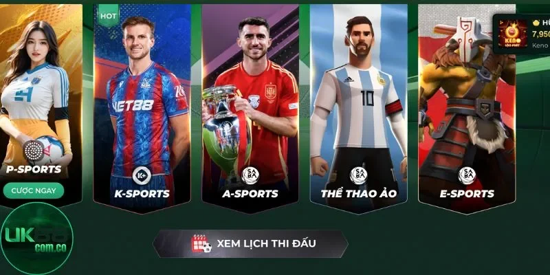 Giao diện UK88 trực quan giúp người chơi tiếp cận kèo Tài Xỉu dễ dàng hơn