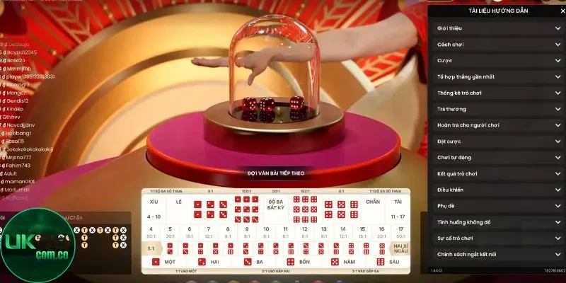 Kết hợp cược đánh Sicbo thắng lớn tại UK88