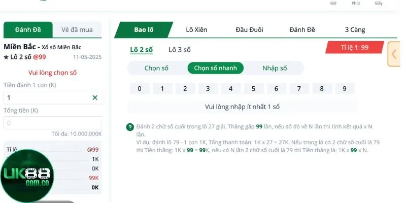 Mẹo thắng lớn xổ số miền Bắc UK88