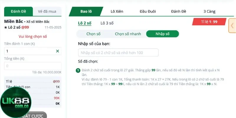 Quản lý vốn khi tham gia xổ số miền Bắc UK88