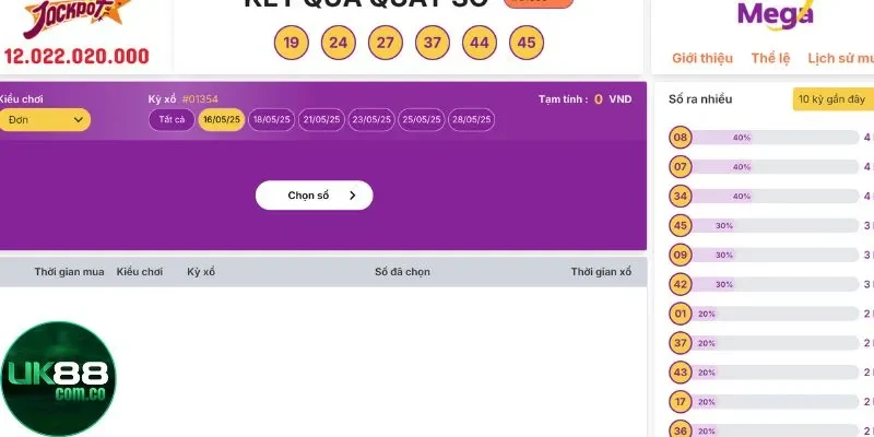 Tận dụng ưu đãi khi chơi Mega Ball UK88