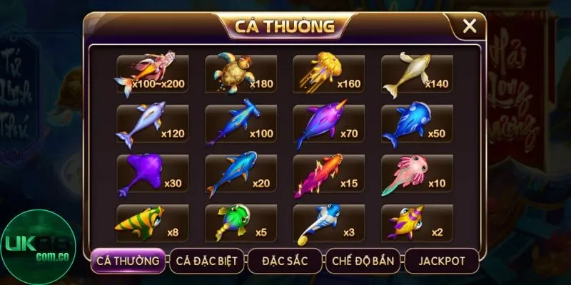 Tập trung vào từng mục tiêu khi chơi bắn cá UK88