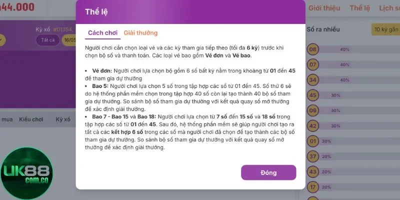 Theo dõi lịch sử chơi Mega Ball mỗi ngày tại UK88